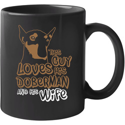 Doberman This Husband Loves His Wife Unisex Mug Doberman This Husband Loves His Wife Unisex Mug