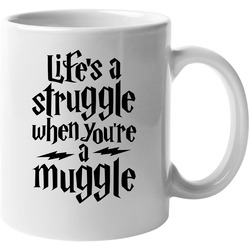 Harry Potter Lifes A Struggle When Youre A Muggle Unisex Mug Harry Potter Lifes A Struggle When Youre A Muggle Unisex Mug