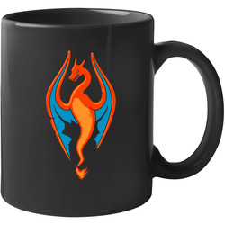 The Elder Scrolls Skyrim Charizard Emblem Unisex Mug The Elder Scrolls Skyrim Charizard Emblem Unisex Mug