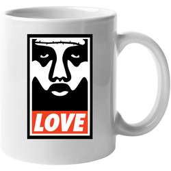 Obey Love - Royal Blue Unisex Mug Obey Love - Royal Blue Unisex Mug