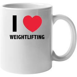 I Heart Love Luv Weightlifting Weight Lifting Unisex Mug I Heart Love Luv Weightlifting Weight Lifting Unisex Mug