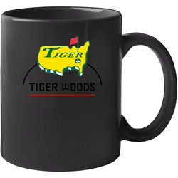 Tiger Woods The Masters Logo 2black Unisex Mug Tiger Woods The Masters Logo 2black Unisex Mug