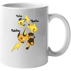 Evolution Of Pikachu Mens T Shirt Tee Gamer Pokemon Retro Gengar Gaming Gift White1 - Copy Unisex Mug Evolution Of Pikachu Mens T Shirt Tee Gamer Pokemon Retro Gengar Gaming Gift White1 - Copy Unisex Mug