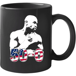 Mayweather 50-0 Siluet Biru Tua Unisex Mug Mayweather 50-0 Siluet Biru Tua Unisex Mug