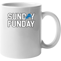 Detroit Football Sunday Funday Team Division League Fan Unisex Mug Detroit Football Sunday Funday Team Division League Fan Unisex Mug