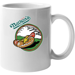 Nathan's Famous Hot Dog 11 OZ Mug Nathan's Famous Hot Dog 11 OZ Mug