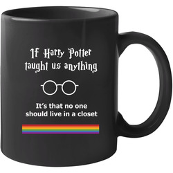 If Harry Potter Taught Us Anything It’s That No One Should Live In A Closet 11 OZ Mug If Harry Potter Taught Us Anything It’s That No One Should Live In A Closet 11 OZ Mug