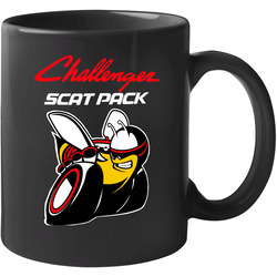 Dodge Challenger Skat Pack Logo Bumble Bee Black 11 OZ Mug Dodge Challenger Skat Pack Logo Bumble Bee Black 11 OZ Mug
