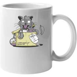 Schrodinger's Cat Test Zombie Funny 11 OZ Mug Schrodinger's Cat Test Zombie Funny 11 OZ Mug