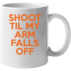 Kevin Durant Shoot Till My Arm Falls Off Basketball 11 OZ Mug Kevin Durant Shoot Till My Arm Falls Off Basketball 11 OZ Mug