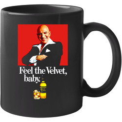 Black Velvet Whiskey Telly Savalas Retro 70s 11 OZ Mug Black Velvet Whiskey Telly Savalas Retro 70s 11 OZ Mug