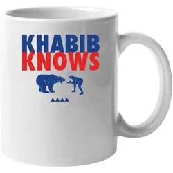 Khabib Knows Nurmagomedov Russian Mixed Martial Artist Fighting A Bear 11 OZ Mug Khabib Knows Nurmagomedov Russian Mixed Martial Artist Fighting A Bear 11 OZ Mug