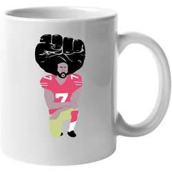 Colin Kaepernick Fist Afro Black Lives Matter Football Player Fan 11 OZ Mug Colin Kaepernick Fist Afro Black Lives Matter Football Player Fan 11 OZ Mug