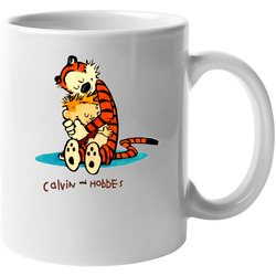 Calvin And Hobbes Hugging 11 OZ Mug Calvin And Hobbes Hugging 11 OZ Mug