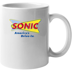 Sonic Drive-in Fast Food Restaurant Distressed Look 11 OZ Mug Sonic Drive-in Fast Food Restaurant Distressed Look 11 OZ Mug