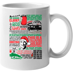 National Lampoon's Christmas Vacation Movie Quote Mashup 11 OZ Mug National Lampoon's Christmas Vacation Movie Quote Mashup 11 OZ Mug