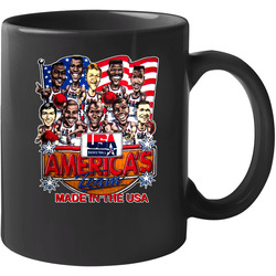 Usa Basketball 1992 Dream Team Caricature 11 OZ Mug Usa Basketball 1992 Dream Team Caricature 11 OZ Mug