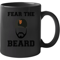 Brian Wilson Fear The Beard Baseball 11 OZ Mug Brian Wilson Fear The Beard Baseball 11 OZ Mug