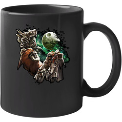 Three Ewok Moon Funny Star Wars Parody Joke 11 OZ Mug Three Ewok Moon Funny Star Wars Parody Joke 11 OZ Mug