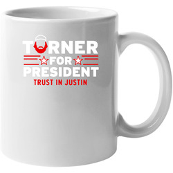 Justin Turner For President Los Angeles Baseball Team Fan 11 oz Mug Justin Turner For President Los Angeles Baseball Team Fan 11 oz Mug
