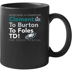 Super Bowl Clement Burton Foles Philly Football Champs 11 oz Mug Super Bowl Clement Burton Foles Philly Football Champs 11 oz Mug