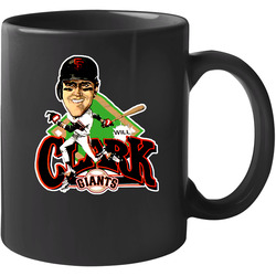 Will Clark Retro Baseball Caricature 11 oz Mug Will Clark Retro Baseball Caricature 11 oz Mug