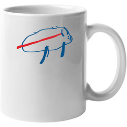 Josh Allen Buffalo Football Drawing 11 oz Mug Josh Allen Buffalo Football Drawing 11 oz Mug
