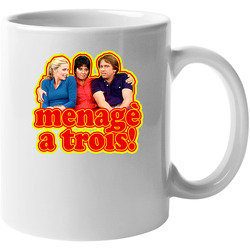 Three's Company Menage A Trois Funny Ritter, 11 oz Mug
