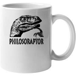 Philosoraptor Funny Dinosaur You Tube Quotes 11 oz Mug Philosoraptor Funny Dinosaur You Tube Quotes 11 oz Mug