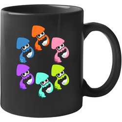 Splatoon - Inkling Squids - Black 11 oz Mug Splatoon - Inkling Squids - Black 11 oz Mug