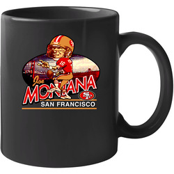 Joe Montana Retro Football Caricature 11 oz Mug Joe Montana Retro Football Caricature 11 oz Mug
