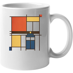 Mondrian Who 11 oz Mug Mondrian Who 11 oz Mug