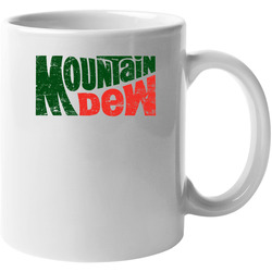 Vintage Distressed Mountain Dew Logo 11 oz Mug Vintage Distressed Mountain Dew Logo 11 oz Mug