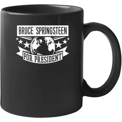 Bruce Springsteen For President Rock And Roll Hall Of Fame 11 oz Mug Bruce Springsteen For President Rock And Roll Hall Of Fame 11 oz Mug