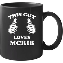 This Guy Loves Mcrib Fun Retro Favorite Food 11 oz Mug