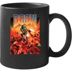 Doom Video Game Cover 11 oz Mug Doom Video Game Cover 11 oz Mug