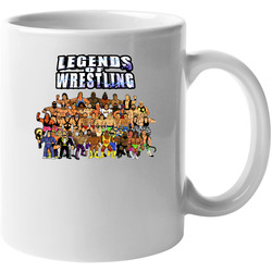 1989 Retro Cartoon Legends Wrestling Roster 11 oz Mug 1989 Retro Cartoon Legends Wrestling Roster 11 oz Mug
