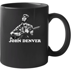 John Denver Country Folk Song Black 11 oz Mug John Denver Country Folk Song Black 11 oz Mug