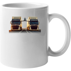 Jean-claude Van Damme Volvo Splits 11 oz Mug Jean-claude Van Damme Volvo Splits 11 oz Mug