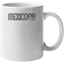 Mexico Summer Olympics 1968 Retro Logo World Olympiad Fan 11 oz Mug Mexico Summer Olympics 1968 Retro Logo World Olympiad Fan 11 oz Mug