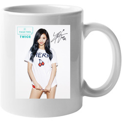 Twice Cheer Up Tzuyu Signed Kpop Tee 11 oz Mug Twice Cheer Up Tzuyu Signed Kpop Tee 11 oz Mug