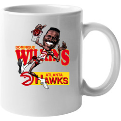 Dominique Wilkins Retro Basketball Caricature 11 oz Mug Dominique Wilkins Retro Basketball Caricature 11 oz Mug