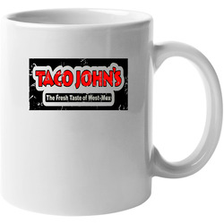 Taco Johns Fast Food Restaurant Distressed Look 11 oz Mug Taco Johns Fast Food Restaurant Distressed Look 11 oz Mug