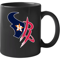 Houston Texas Pro Sports Teams Logo Mashup City Pride Fan 11 oz Mug Houston Texas Pro Sports Teams Logo Mashup City Pride Fan 11 oz Mug