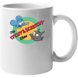 The Itchy And Scratchy Show The Simpsons 11 oz Mug The Itchy And Scratchy Show The Simpsons 11 oz Mug
