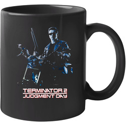 Terminator 2 Judgement Day Arnold Schwarzenegger Movie 11 oz Mug Terminator 2 Judgement Day Arnold Schwarzenegger Movie 11 oz Mug