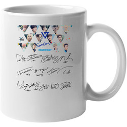 Seventeen Kcon All Member Sign Kpop T-shirt Tee t shirts very nice 11 oz Mug Seventeen Kcon All Member Sign Kpop T-shirt Tee t shirts very nice 11 oz Mug