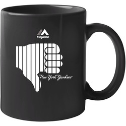 New York Thumbs Down Pinstripe Baseball 11 oz Mug New York Thumbs Down Pinstripe Baseball 11 oz Mug