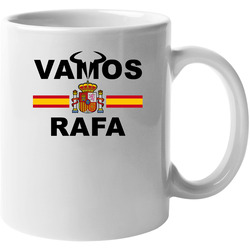 Rafael Nadal Vamos Rafa Spanish Flag Favorite Tennis Player Fan 11 oz Mug Rafael Nadal Vamos Rafa Spanish Flag Favorite Tennis Player Fan 11 oz Mug