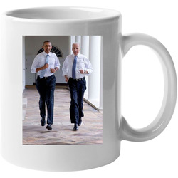 Joe Biden Barack Obama Running 11 oz Mug Joe Biden Barack Obama Running 11 oz Mug